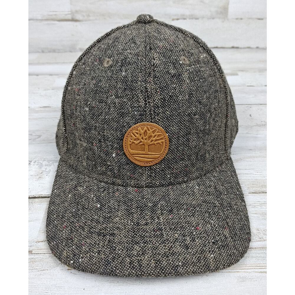 TIMBERLAND Snapback Hat/Cap Brownish/Grayish Work Outdoors Tree Logo
